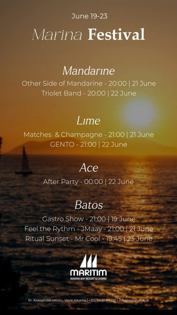nightlife - weekend - marina bay vlora