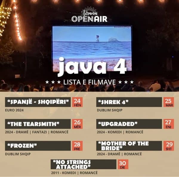 movie open cinema tirana lake