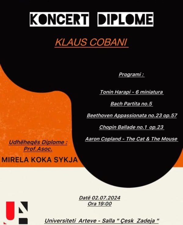 concert university of arts tirana