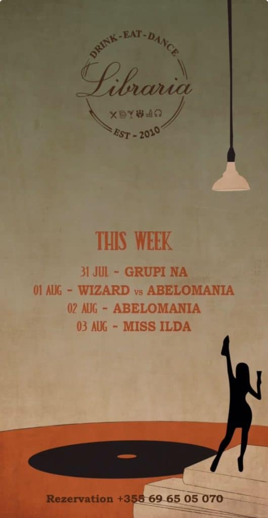 nightlife libraria bar tirana