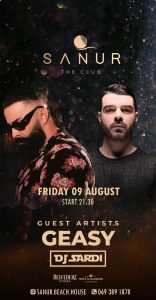 nightlife dj sardi geasy sanur