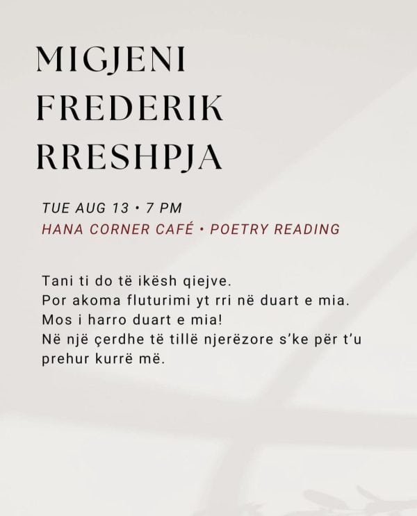 poetry night tirana