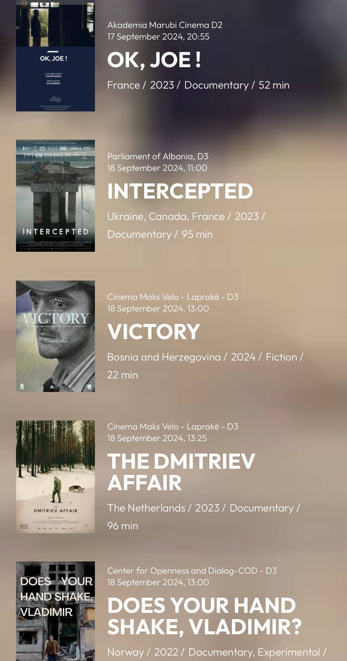 human rights film festival tirana