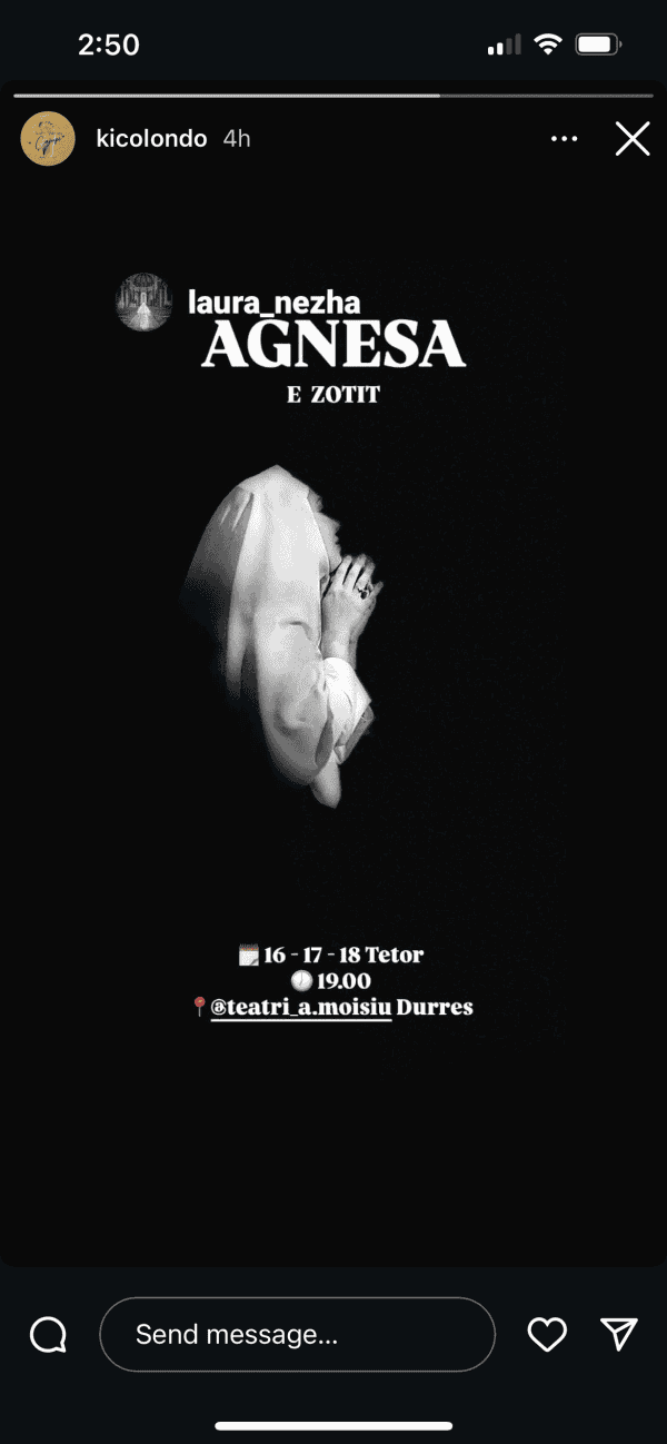 theatre agnesa e zotit durrës
