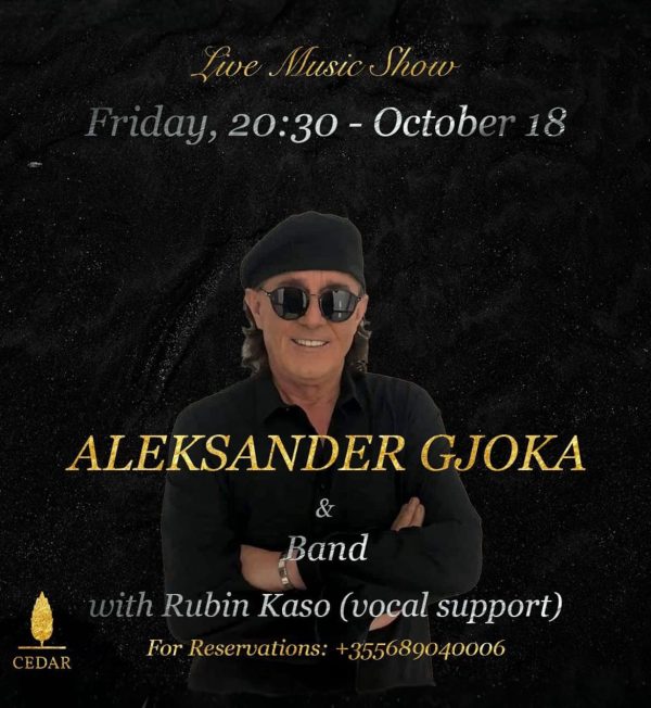 nightlife aleksandër gjoka cedar tiranë