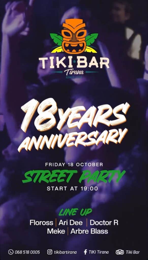 nightlife tiki bar tiranë