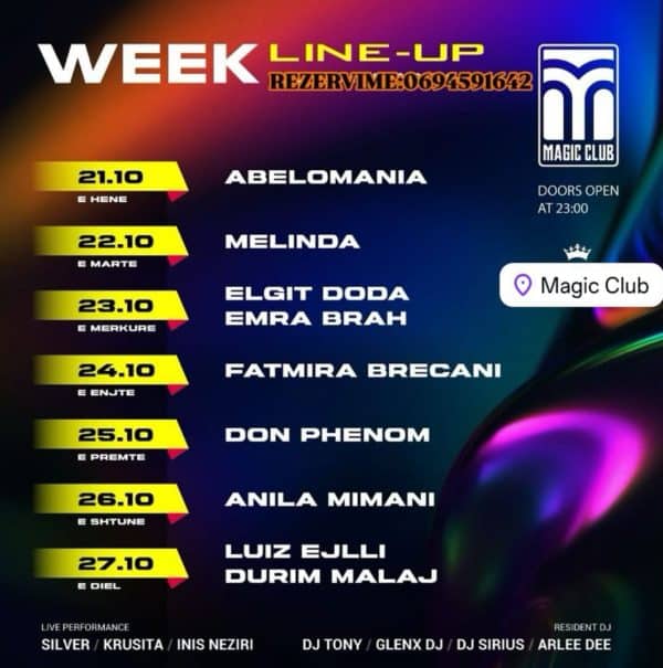 nightlife magic tirana