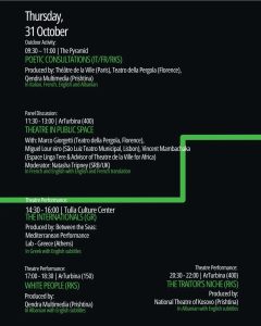 kosovo albania theatre showcase