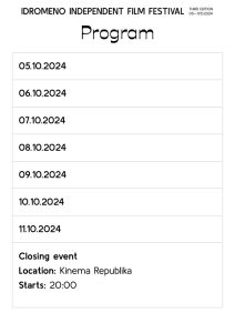 idromeno indipendent film festival