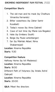 idromeno indipendent film festival