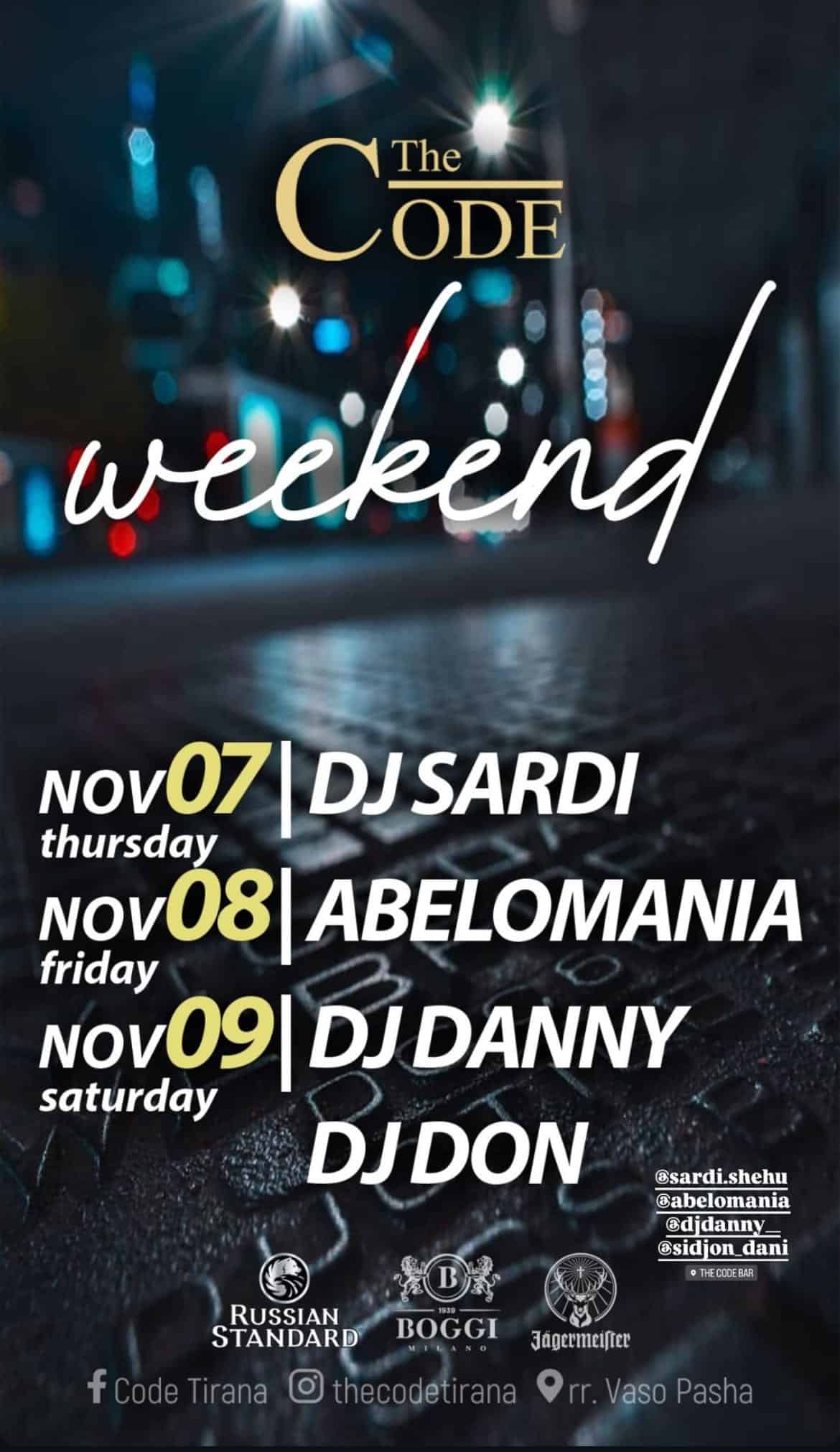 nightlife code tiranë