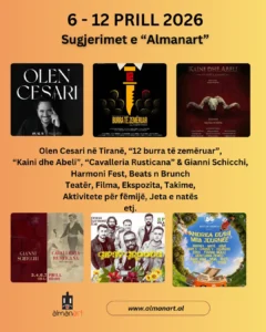 evente kulturore 6-12 prill 2026