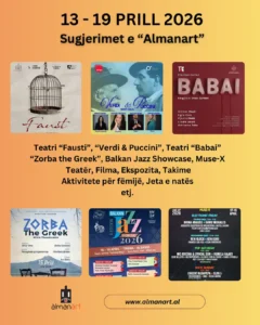 Evente kulturore 13-19 prill 2026