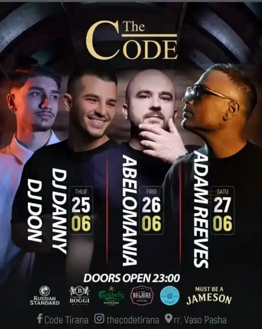 nightlife code tiranë