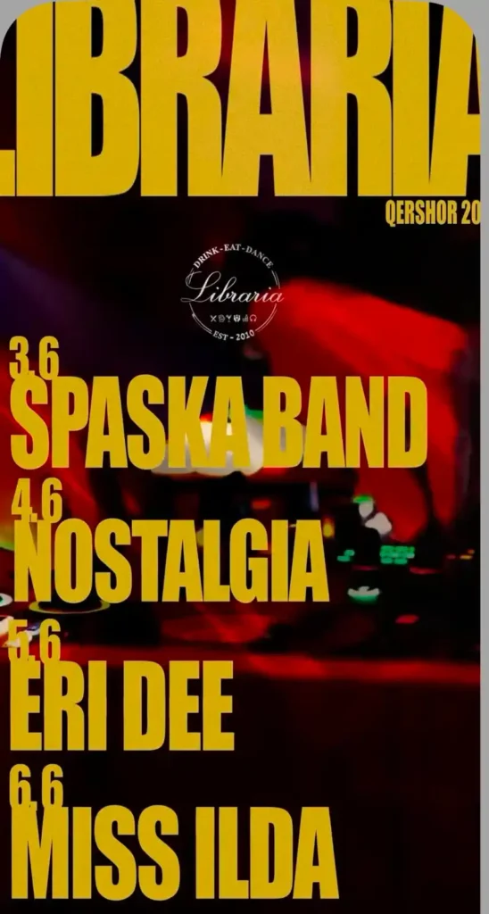 libraria nightlife tirana