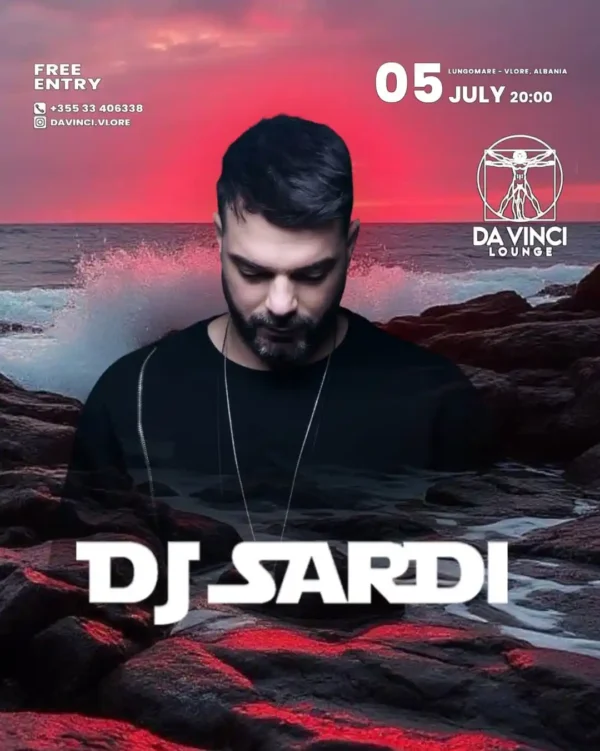 da vinci vlorë dj sardi