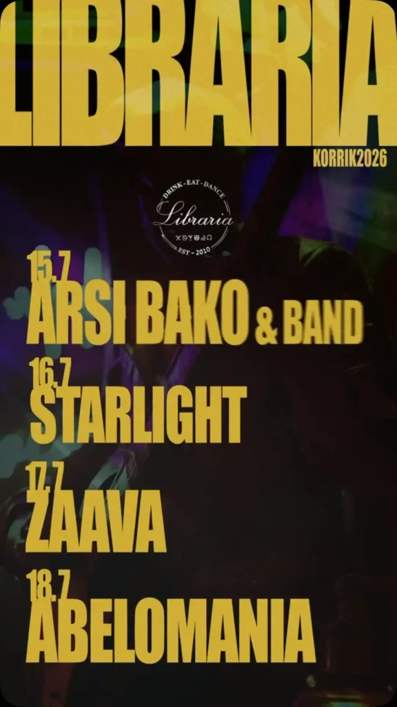 libraria nightlife tirana