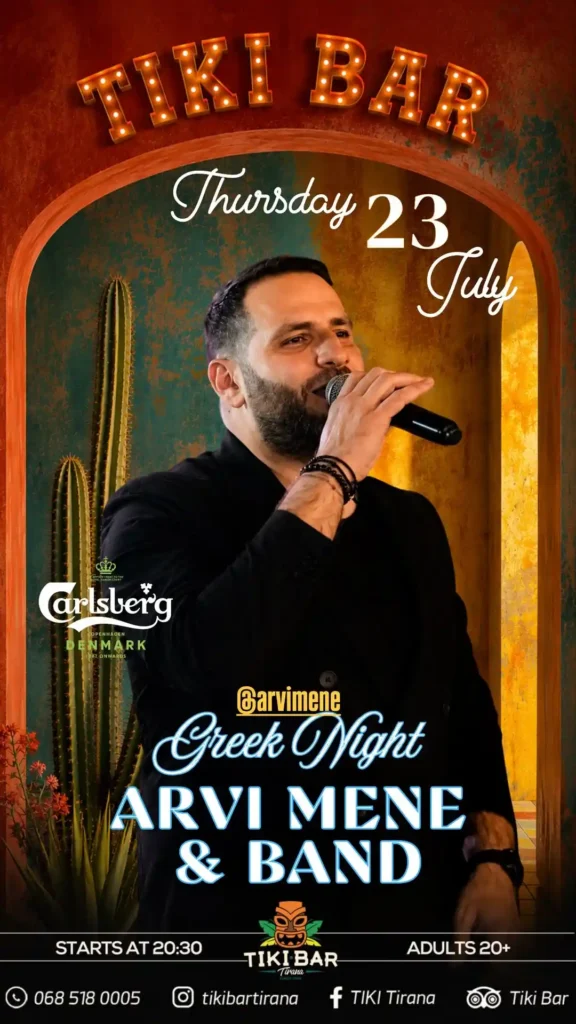 tiki bar greek night tirana nightlife