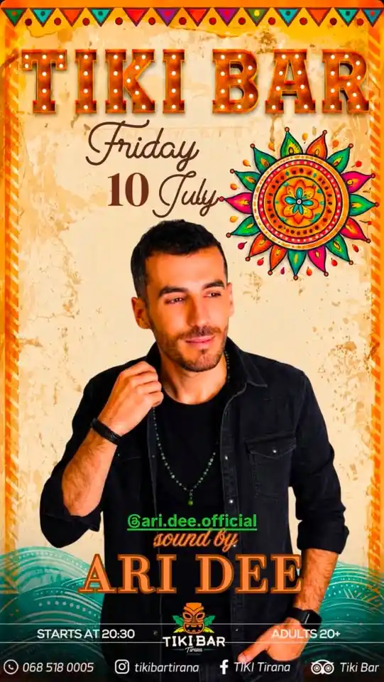 tiki nightlife tirana dj ari dee