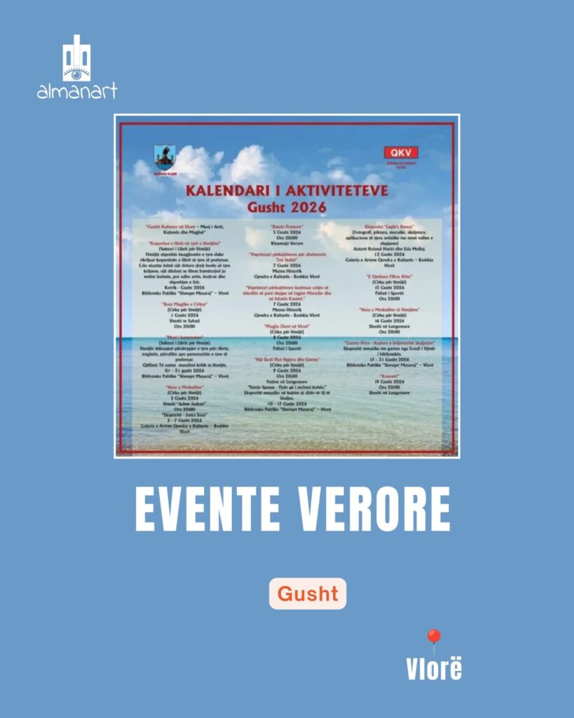 eventet e javës 17-23 gusht 2026 shqipëri