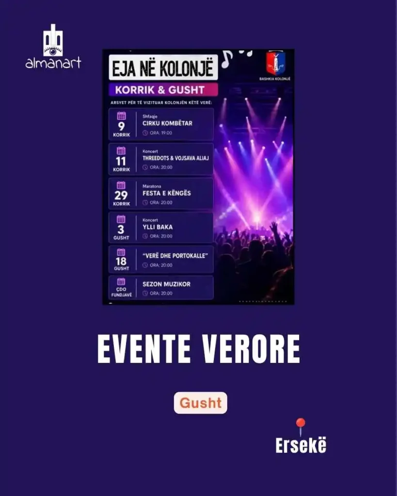 eventet kulturore të javës 24-31 gusht 2026