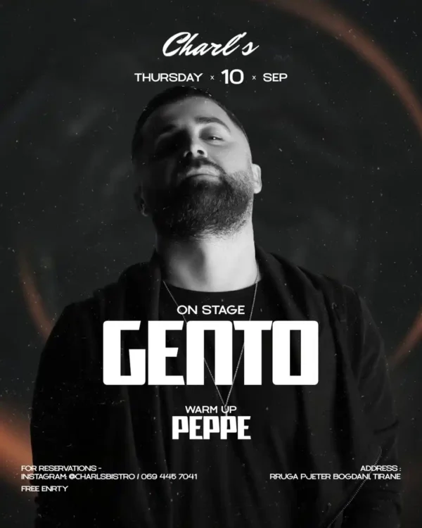 DJ GENTO te Charl's Bistro