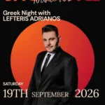 Greek night me Lefteris Adrianos te Backstage Pub