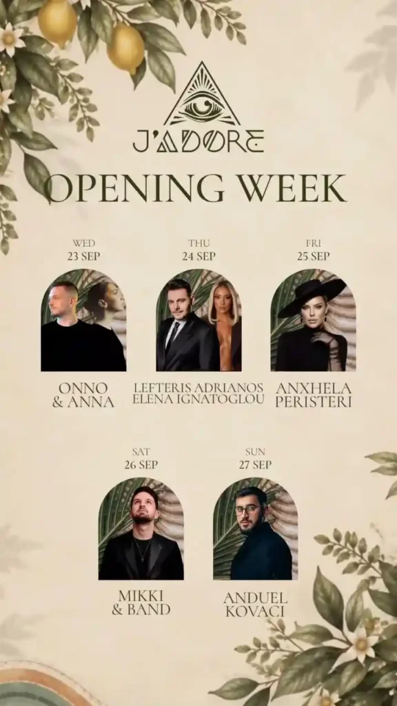 OPENING WEEK at J’ADORE