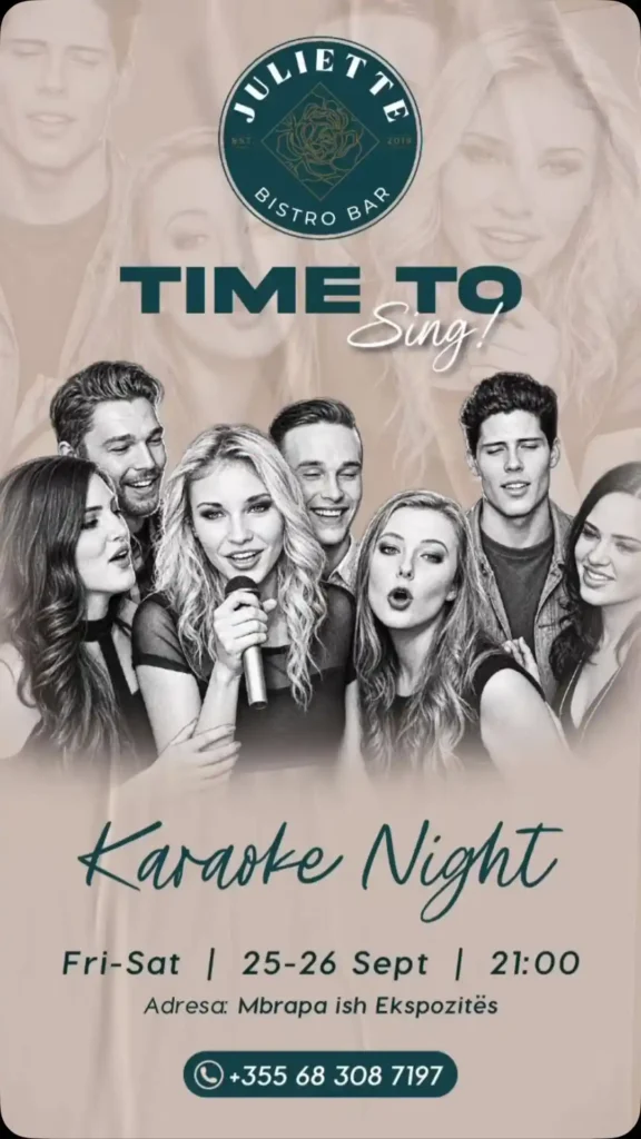 Karaoke night te Juliette Bistro Bar