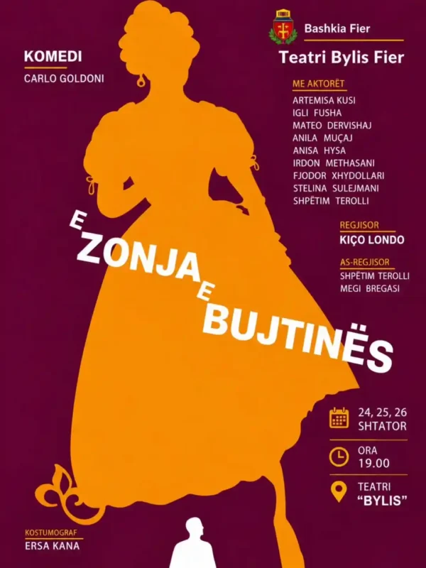 Komedia “E ZONJA E BUJTINËS” te Teatri “Bylis”