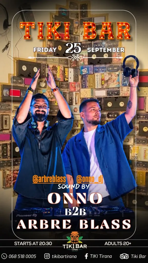 DJ ONNO & ARBRE BLASS te TIKI BAR