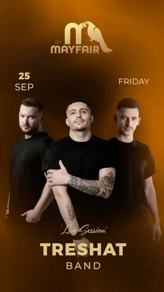#Mayfair #3shat #LiveMusic #FridayNight #Tirana MayfairNights