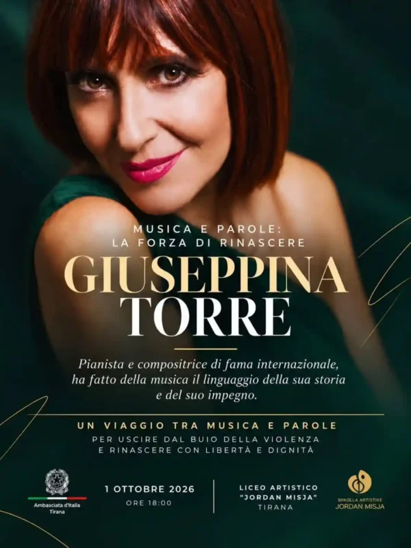 #GiuseppinaTorre #LaForzaDiRinascere #Donne #Musica #ItaliaInAlbania