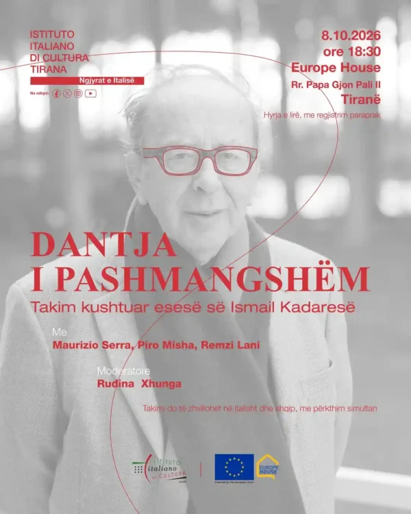 #iictirana #DantjaIPashmangshëm #IsmailKadare #DanteAlighieri