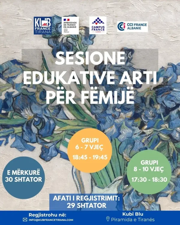 Sesione edukative arti për fëmijë te KubFranceTirana
