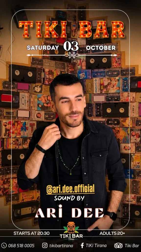 Live set nga DJ ARI DEE te Tiki Bar