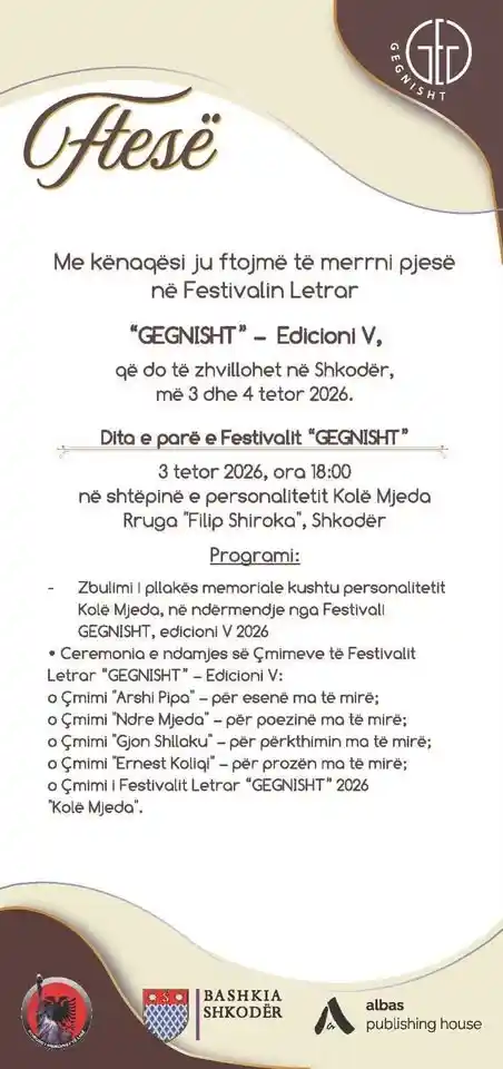 Gegnisht Festival Shkodër