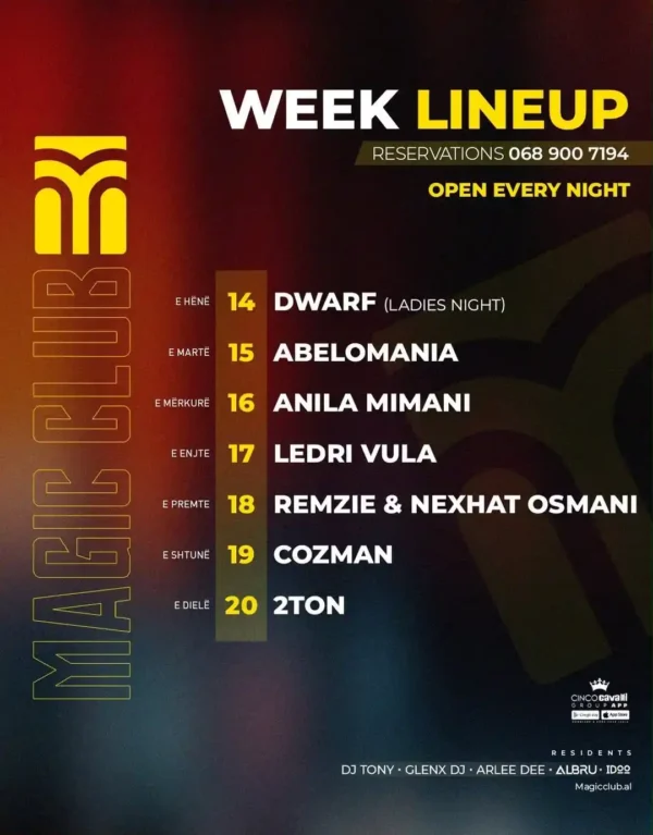 Nightlife Magic Club Tiranë