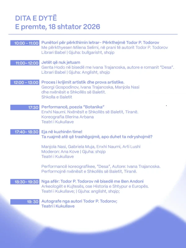 Sintrak - Festivali i Poezisë dhe Koreografisë Bashkëkohore - Dita e Dytë