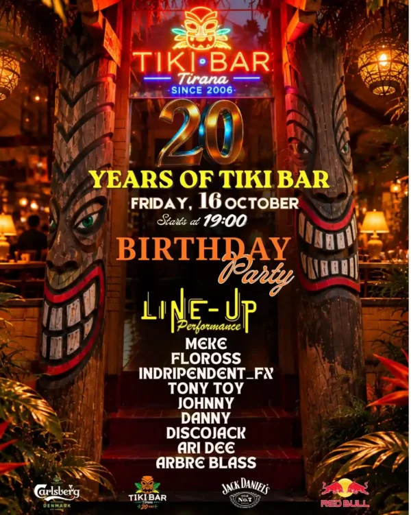 20 vjetori Tiki Bar Tiranë