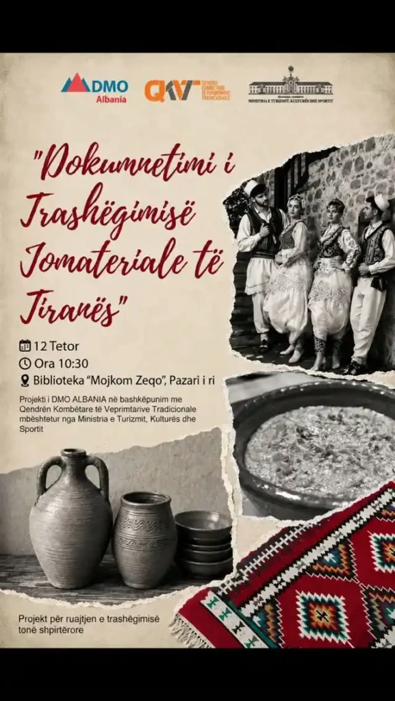 Dokumentimi i Trashëgimisë jomateriale të Tiranës te Biblioteka Moikom Zeqo Tiranë