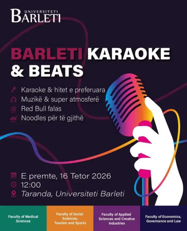 BARLETI KARAOKE & BEATS te Taranda, Universiteti Barleti