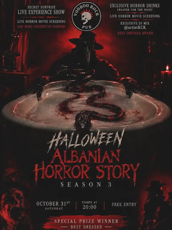 #VoodooRockPub #AlbanianHorrorStory #HalloweenTirana #Halloween2026 #RockIsAlive