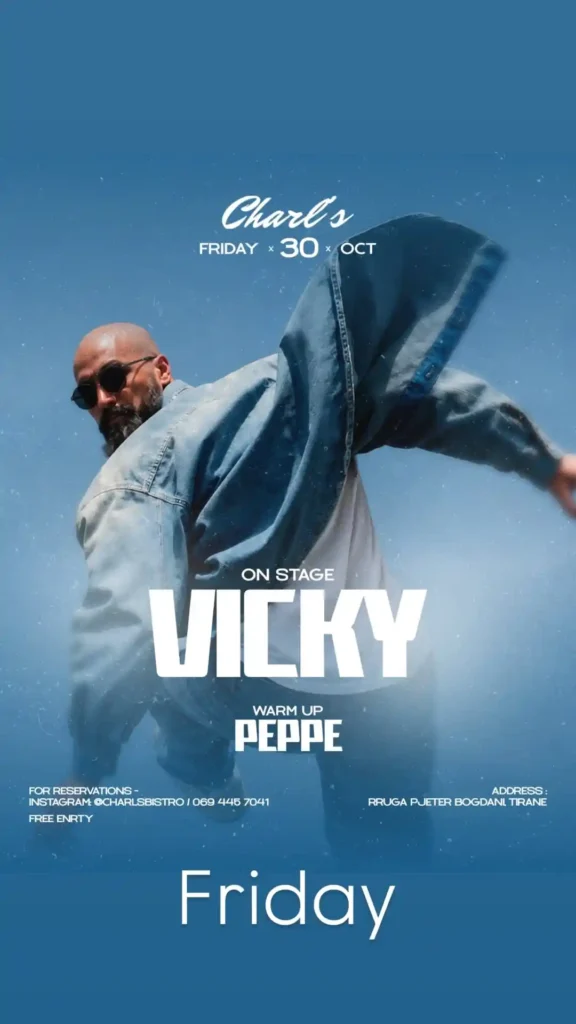DJ Vicky Charls Bistro Tiranë
