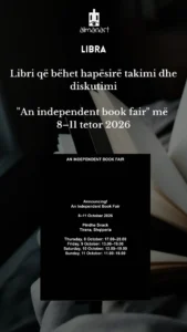 "An independent book fair" më 8–11 tetor 2026