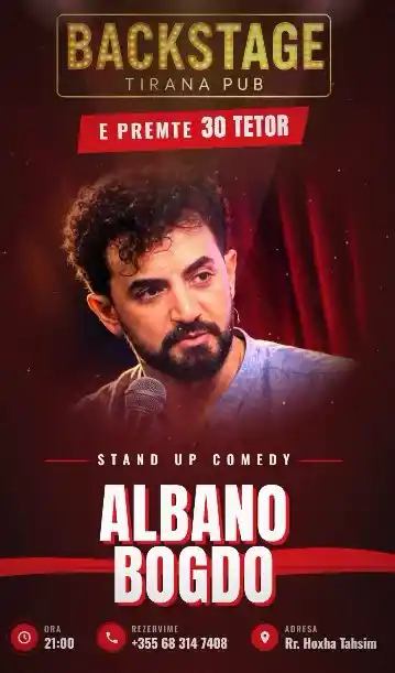 Stand up Comedy Albano Bodgo Tiranë